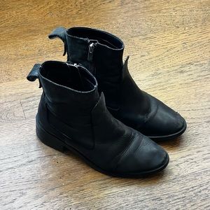 Black Leather Zara Boots